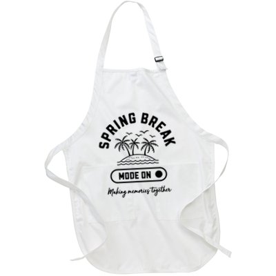 Spring Break Mode On - Fun Tropical Vacation Full-Length Apron With Pockets