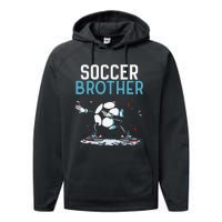 Soccer Brother Match Football Game Player Performance Fleece Hoodie