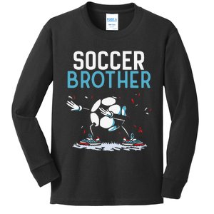 Soccer Brother Match Football Game Player Kids Long Sleeve Shirt