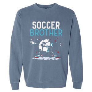 Soccer Brother Match Football Game Player Garment-Dyed Sweatshirt