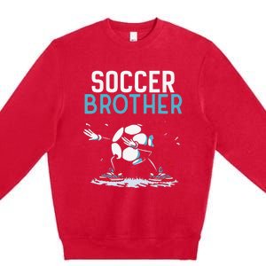 Soccer Brother Match Football Game Player Premium Crewneck Sweatshirt