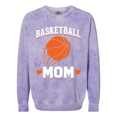 Sport Basketball Mom Basketball Player Basketball Gift Colorblast Crewneck Sweatshirt