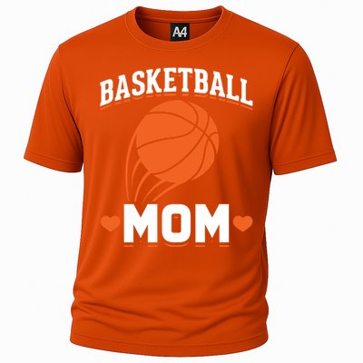 Sport Basketball Mom Basketball Player Basketball Gift Cooling Performance Crew T-Shirt