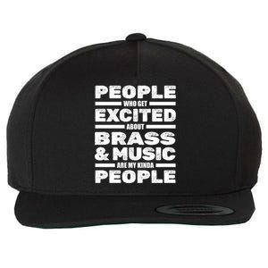 Saxophone Brass Music Jazz Musician Gift Sax Saxophonist Great Gift Wool Snapback Cap