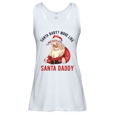 Santa Baby More Like Santa Daddy Ladies Essential Flowy Tank