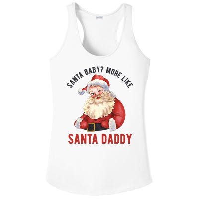 Santa Baby More Like Santa Daddy Ladies PosiCharge Competitor Racerback Tank