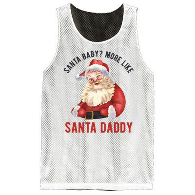 Santa Baby More Like Santa Daddy Mesh Reversible Basketball Jersey Tank