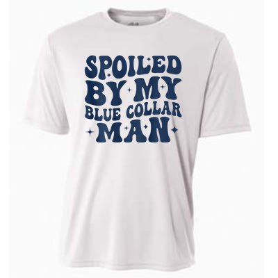 Spoiled By My Blue Collar Man 2 Sided Cooling Performance Crew T-Shirt