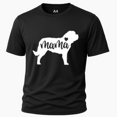 St. Bernard Mama Mom Dog Cute Mothers Day Gift Pullover Hoodie Performance Shirt
