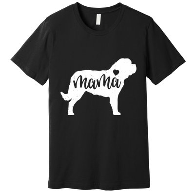 St. Bernard Mama Mom Dog Cute Mothers Day Gift Pullover Hoodie Premium T-Shirt