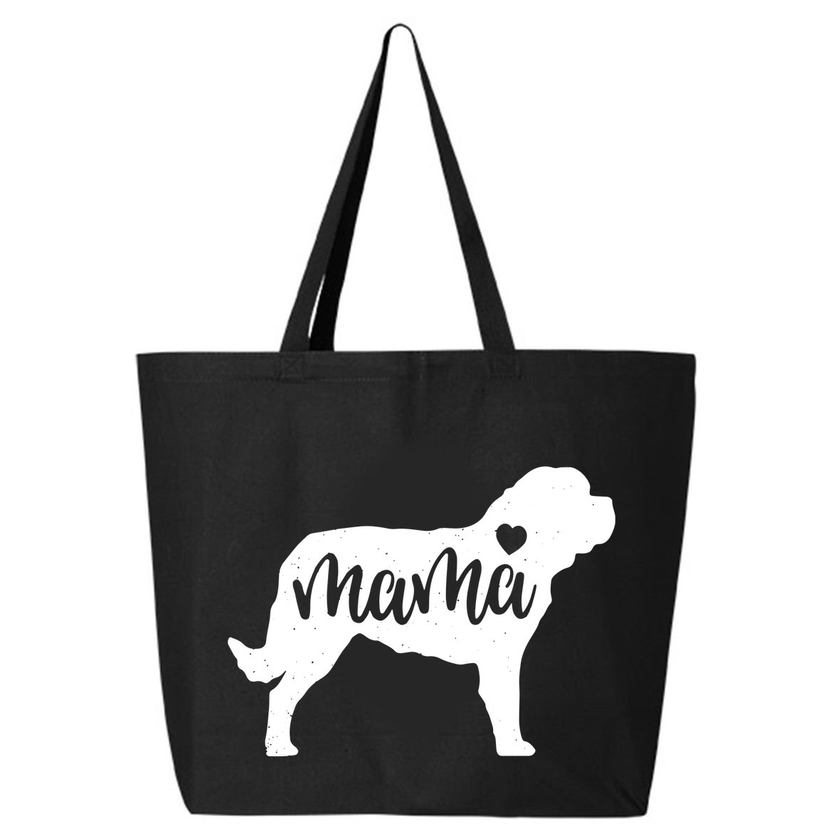 St. Bernard Mama Mom Dog Cute Mothers Day Gift Pullover Hoodie 25L Jumbo Tote