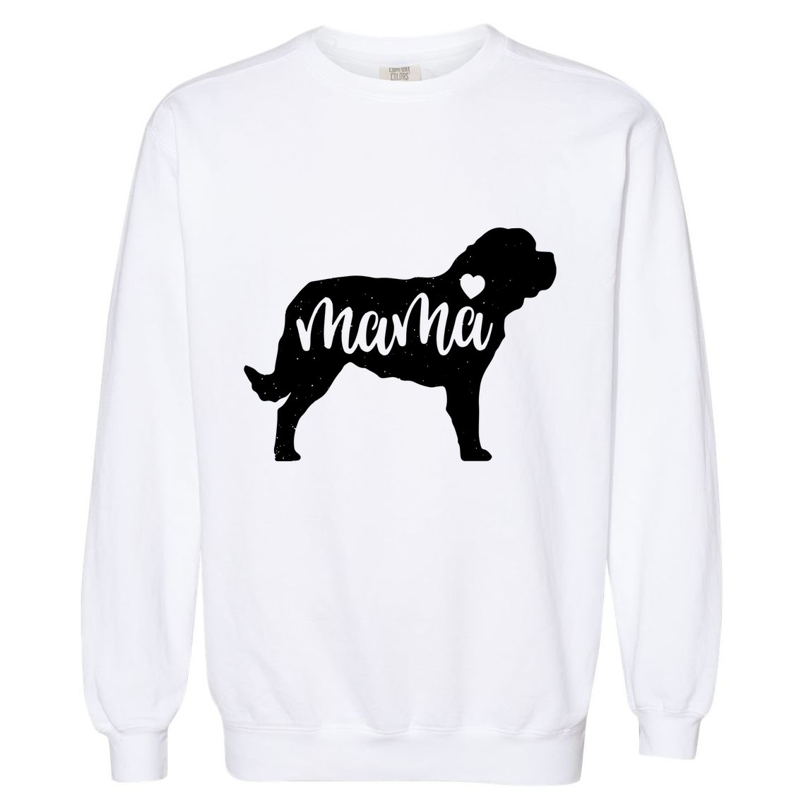 St. Bernard Mama Mom Dog Cute Mothers Day Gift Pullover Hoodie Garment-Dyed Sweatshirt