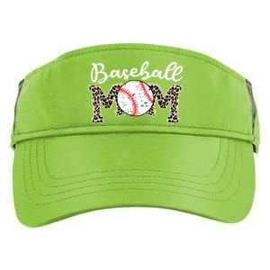 Softball Baseball Mom Leopard Tee Mother's Day Adult Drive Performance Visor