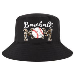 Softball Baseball Mom Leopard Tee Mother's Day Cool Comfort Performance Bucket Hat