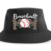 Softball Baseball Mom Leopard Tee Mother's Day Sustainable Bucket Hat