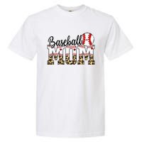 Softball Baseball Mom Leopard Tee Mother's Day Garment-Dyed Heavyweight T-Shirt