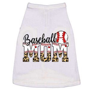 Softball Baseball Mom Leopard Tee Mother's Day Doggie Tank