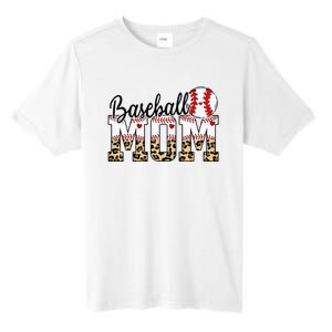 Softball Baseball Mom Leopard Tee Mother's Day Tall Fusion ChromaSoft Performance T-Shirt