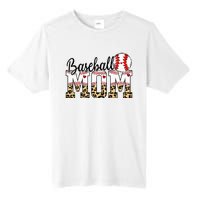 Softball Baseball Mom Leopard Tee Mother's Day Tall Fusion ChromaSoft Performance T-Shirt