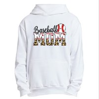 Softball Baseball Mom Leopard Tee Mother's Day Urban Pullover Hoodie