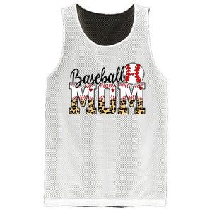 Softball Baseball Mom Leopard Tee Mother's Day Mesh Reversible Basketball Jersey Tank