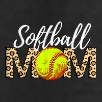 Softball Baseball Mom Leopard 7 Panel Mesh Trucker Snapback Hat