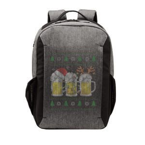 Santa Beer Mugs Ugly Christmas Sweater Festive Ale Lover Gift Vector Backpack