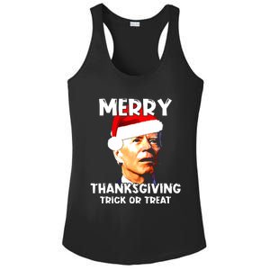 Santa Biden Merry Thanksgiving Trick Or Treat Christmas Meme Ladies PosiCharge Competitor Racerback Tank