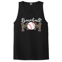 Softball Baseball Mom Leopard Tee Mother's Day PosiCharge Competitor Tank