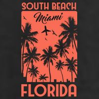 South Beach Miami 7 Panel Mesh Trucker Snapback Hat