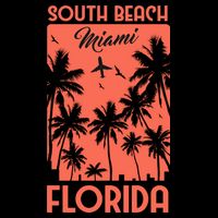 South Beach Miami Button
