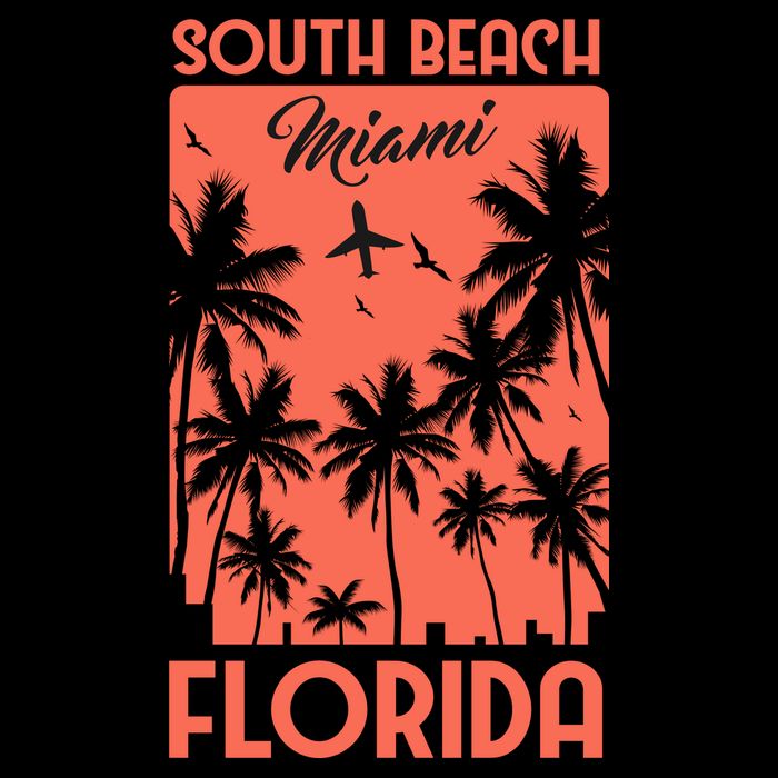 South Beach Miami Button