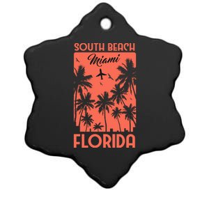 South Beach Miami Ceramic Star Ornament