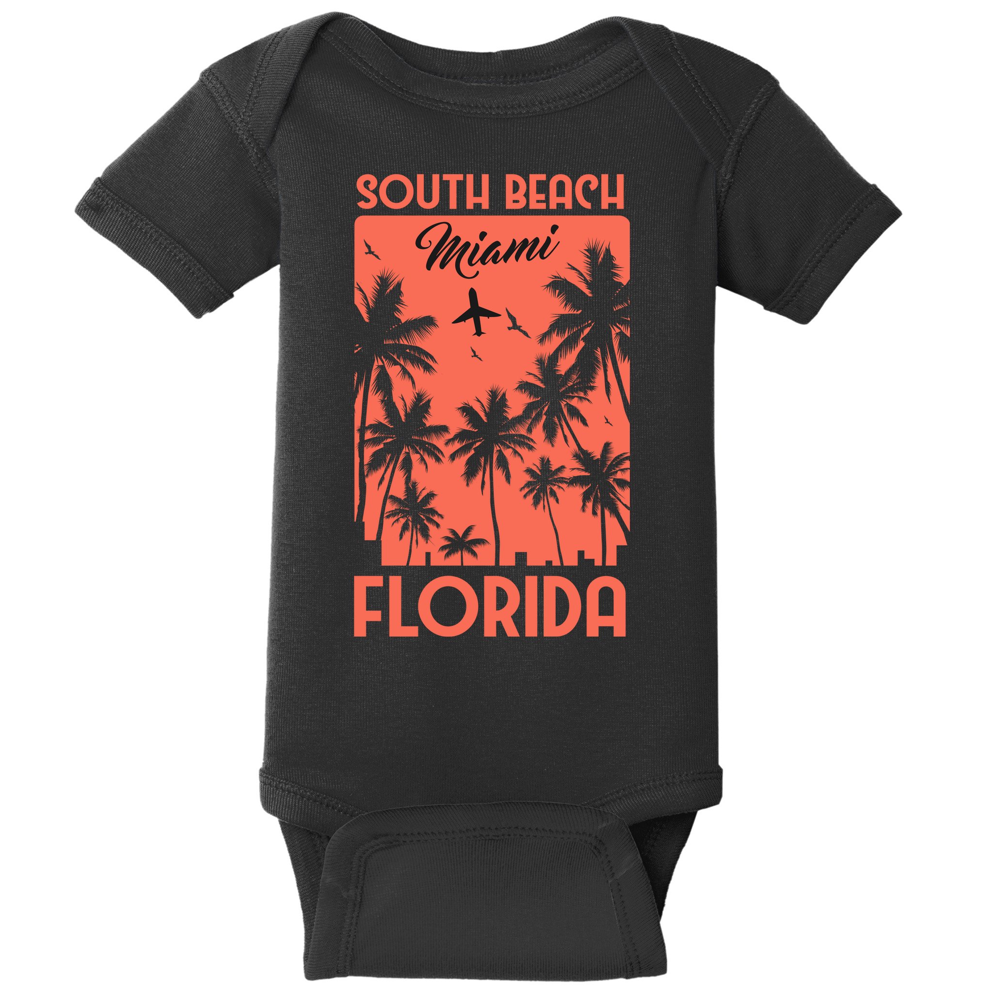 South Beach Miami Baby Bodysuit