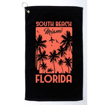 South Beach Miami Golf Towel