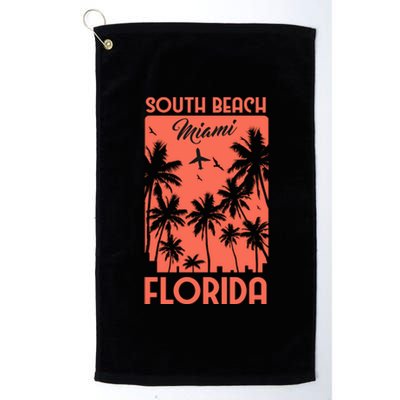 South Beach Miami Platinum Collection Golf Towel