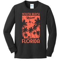 South Beach Miami Kids Long Sleeve Shirt