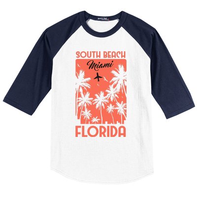 South Beach Miami Baseball Sleeve Shirt