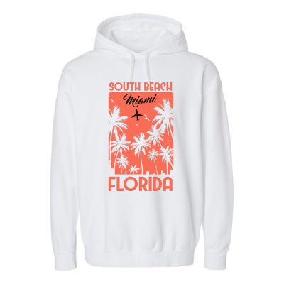 South Beach Miami Garment-Dyed Fleece Hoodie