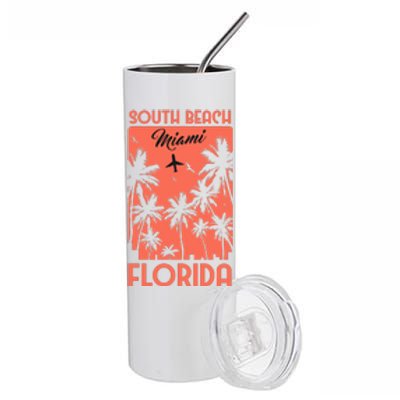 South Beach Miami Stainless Steel Tumbler