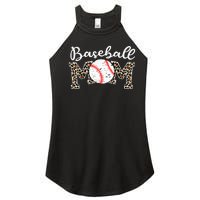 Softball Baseball Mom Leopard Mothers Day Women’s Perfect Tri Rocker Tank