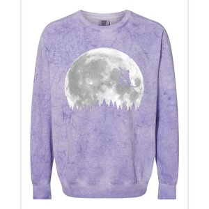 Snow Boarding Moon Cool Sport Hobby Colorblast Crewneck Sweatshirt