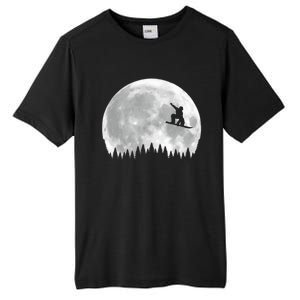 Snow Boarding Moon Cool Sport Hobby Tall Fusion ChromaSoft Performance T-Shirt