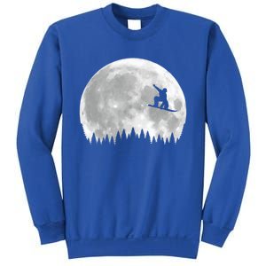 Snow Boarding Moon Cool Sport Hobby Sweatshirt