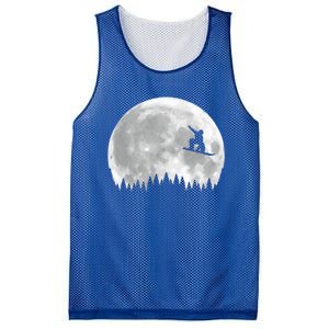 Snow Boarding Moon Cool Sport Hobby Mesh Reversible Basketball Jersey Tank