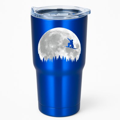 Snow Boarding Moon Cool Sport Hobby Tumbler
