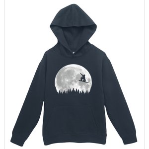 Snow Boarding Moon Cool Sport Hobby Urban Pullover Hoodie