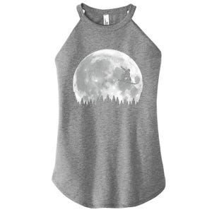 Snow Boarding Moon Cool Sport Hobby Women's Perfect Tri Rocker Tank