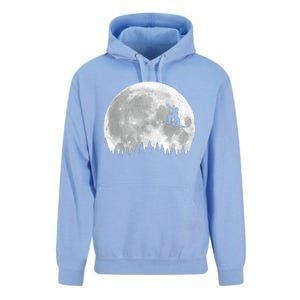 Snow Boarding Moon Cool Sport Hobby Unisex Surf Hoodie