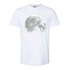 Snow Boarding Moon Cool Sport Hobby Softstyle CVC T-Shirt